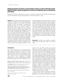 Rapid population declines and mortality clusters in three Oriental