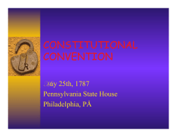 Chapter 5 Plans and Compromises of the Constitutional Convention