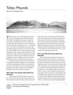 Toltec Mounds - Arkansas Archeological Survey