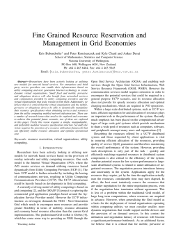 Fine Grained Resource Reservation and Management in Grid