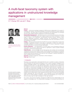 A multi-facet taxonomy system with applications in