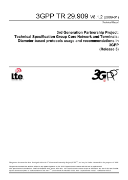 3GPP TR 29.909
