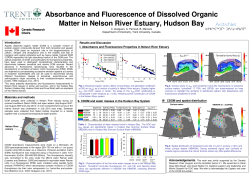 Absorbance and Fluorescence of Dissolved Organic Matter in