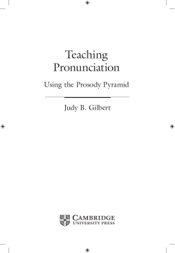 Teaching Pronunciation
