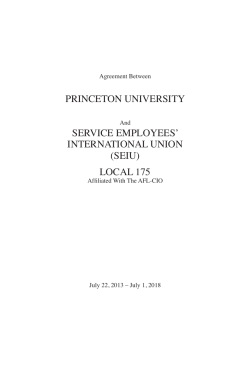 local 175 - Princeton University