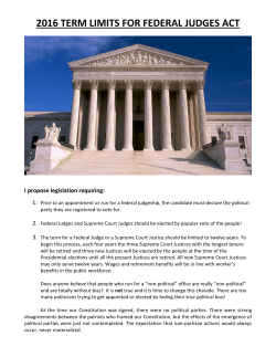 2016 term limits for federal judges act