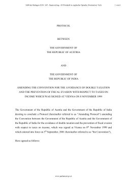 Austrian Proposal
