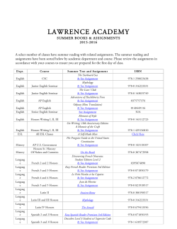 LAWRENCE ACADEMY