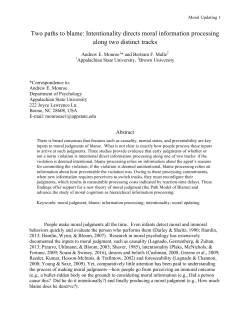 Two paths to blame - Cognitive and Linguisitice Sciences has moved