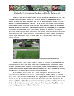 Bringing the Pink, Purple and Blue Easement Garden Design to Life