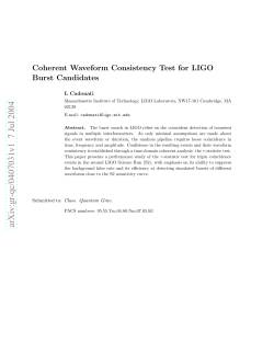 Coherent Waveform Consistency Test for LIGO Burst Candidates