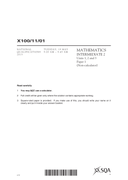 Mathematics Paper 1 Units 1 2 3 Non Calculator Spell check on