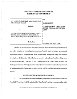 Jay Mueller, et al. v. Emcore Corporation, et al. Mueller