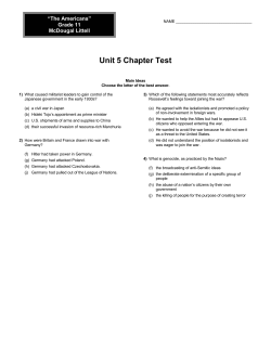 Grade 11 Unit 5 Test