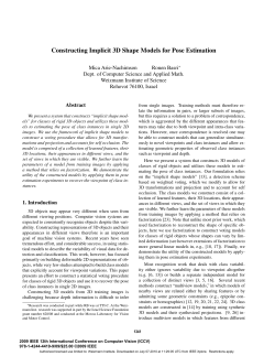 Constructing Implicit 3D Shape Models for Pose Estimation