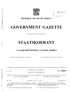 Criminal Law Amendment Act [No. 105 of 1997]