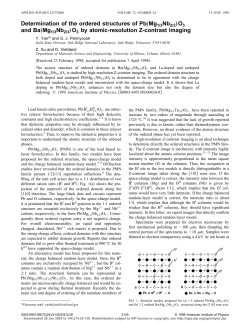 Determination of the Ordered Structures of Pb(Mg 1/3 Nb 2/3 )