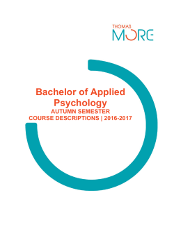 Bachelor of Applied Psychology