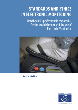 standards and ethics in electronic monitoring - Coe