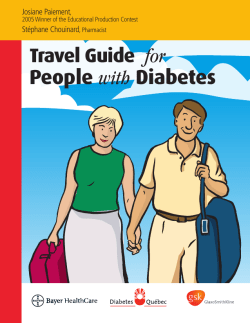 Travel Guide for People with Diabetes