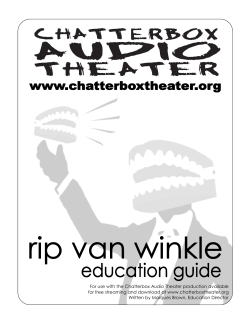 our free PDF education guide for this show