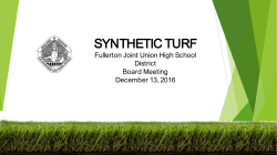 synthetic turf - Fullerton Joint Union High School District