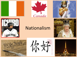 The Traits of Nationalism