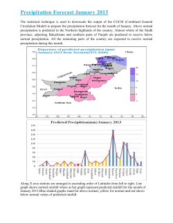 Precipitation Forecast