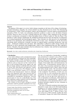 Alvar Aalto and Humanizing of Architecture