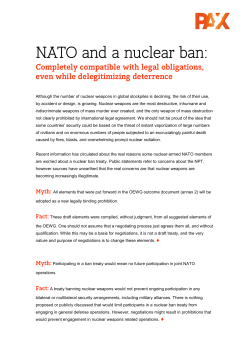 NATO and a nuclear ban