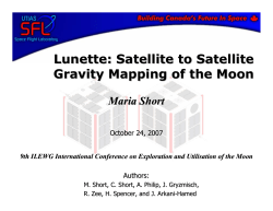 Satellite to Satellite Gravity Mapping of the Moon