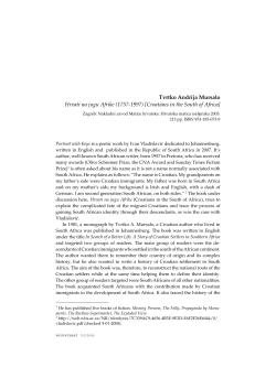 Croatians in the South of Africa