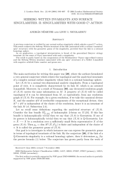 SEIBERG-WITTEN INVARIANTS AND SURFACE SINGULARITIES