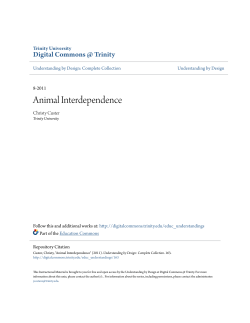Animal Interdependence - Digital Commons @ Trinity