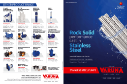 - Varuna Pumps Since 1935
