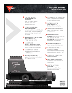 Machine Gun Reflex Sight