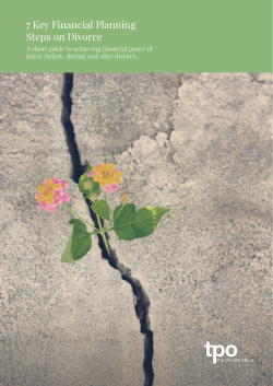 7 Key Financial Planning Steps on Divorce