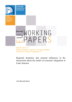 Regional dynamics and external influences in the