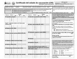 Certificado del estado de vacunaci&oacute;n