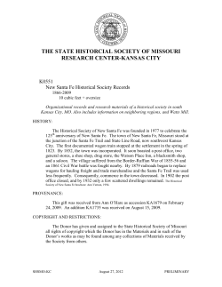 New Santa Fe Historical Society Records (K0551)