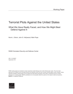 Terrorist Plots Against the United States