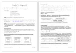 Assignment One