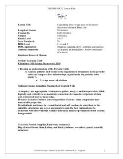 Calculating Average Mass of the Newly Discovered Element:Bean