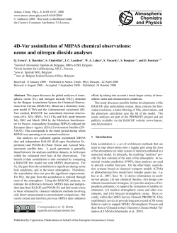 4D-Var assimilation of MIPAS chemical observations