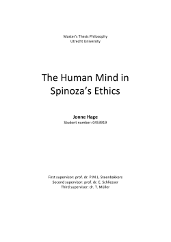 The Human Mind in Spinoza`s Ethics