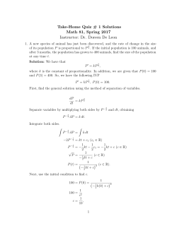 Take-Home Quiz # 1 Solutions Math 81, Spring 2017 Instructor: Dr