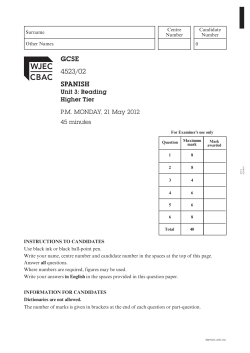 gcse 4523/02 spanish