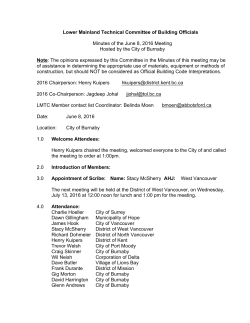 LMTC June 8th, 2016 Meeting Minutes