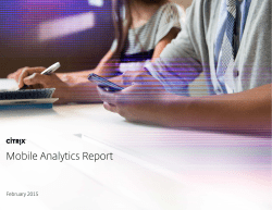 Feb 2015 Citrix Mobile Analytics Report
