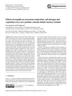 Effects of seagulls on ecosystem respiration, soil